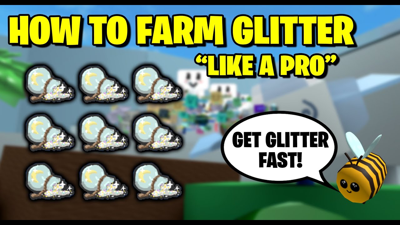 how-to-get-glitter-fast-bee-swarm-simulator-youtube