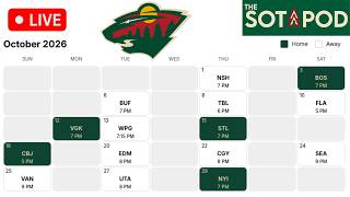 Minnesota Wild 2026-2027 Schedule RELEASED Home away back-to-back Games to circle on calendar