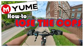 UK Police are Thugs | How-to Lose Cops on a Scooter #joke | Protest on Yume Y10