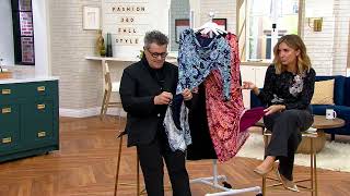 Isaac Mizrahi Live! Solid or Printed Cowl Neck Midi Dress on QVC