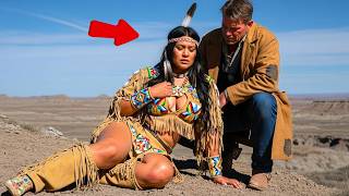 Shoved From the Ridge, the Apache Girl’s Leg Snapped — The Cowboy Found Her Crying in Pain and..!