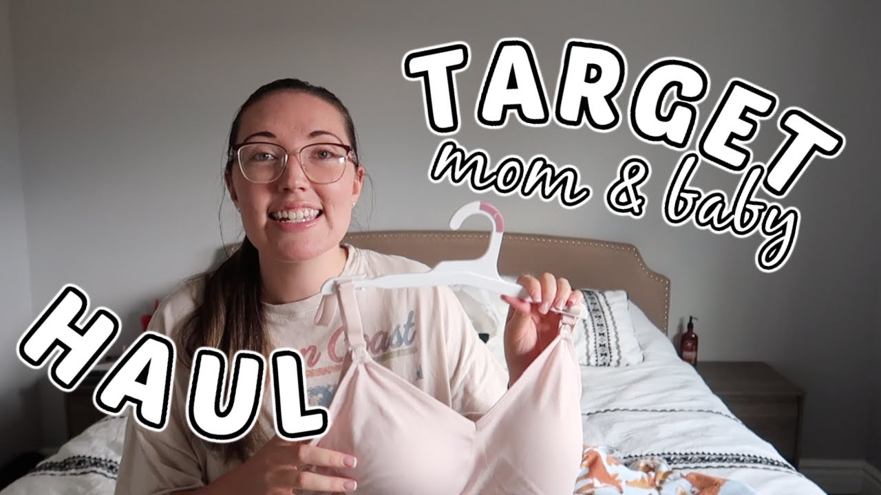 best NURSING BRA ever! winter baby haul *target* 