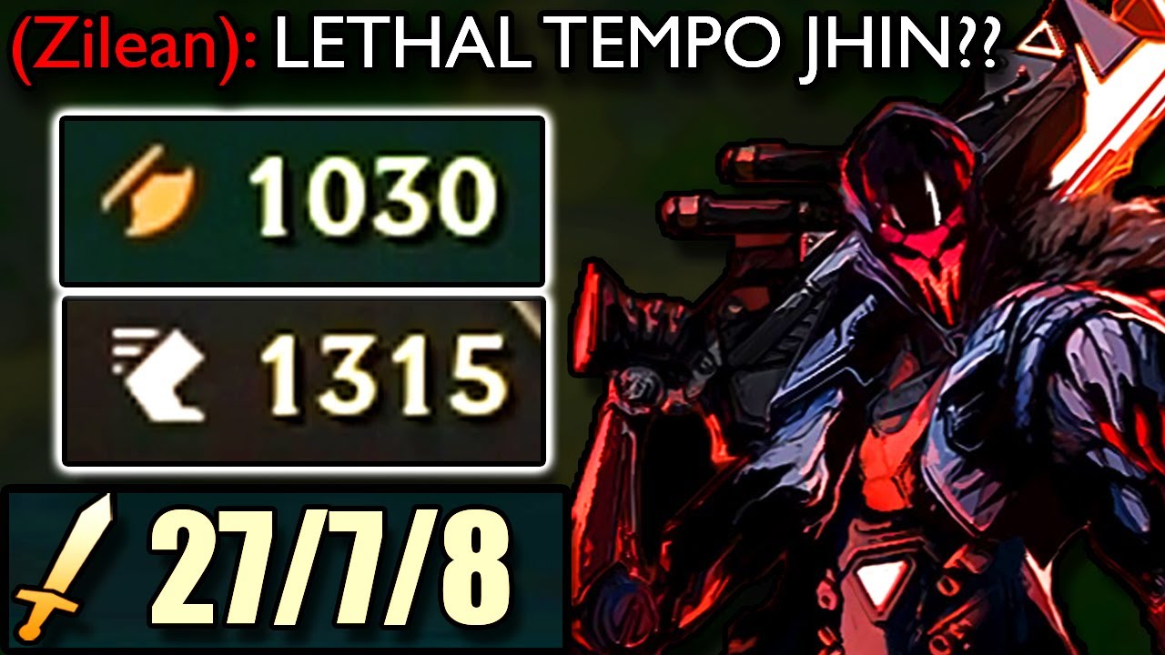 1300 MS LETHAL TEMPO JHIN!! THE FASTEST MOVEMENT SPEED JHIN YOU'LL EVER ...