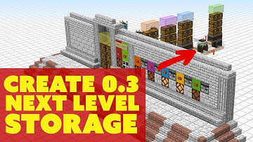 Minecraft Create Mod 0.3 Minecart Assembler Storage System