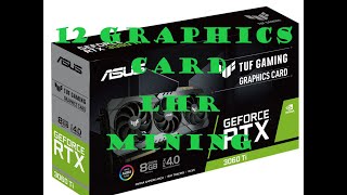 How To Build 12 Graphics Card Mining Asus Rtx 3060 Ti LHR/Step By Step