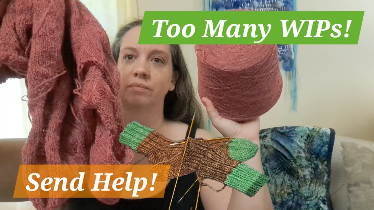 Too Many WIPS, Too Little Time --- Frog or Finish (a knitting vlog)