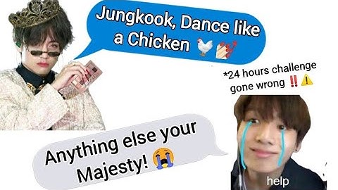 BTS Texts - Jungkook Says YES to V for 24 Hours?! 😱😭