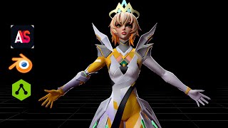 Tutorial Extract 3D Character Mobile Legends & Rigging Character