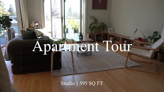 $2k+/MONTH Bay Area Apartment Tour || STUDIO 595 SQ FT || Heart of Silicon Valley