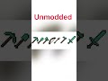 Minecraft weapons unmodded vs modded