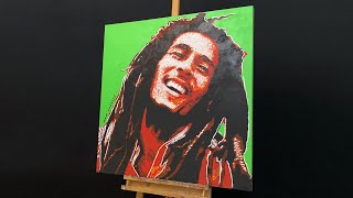 Painting Bob Marley In Pop Art