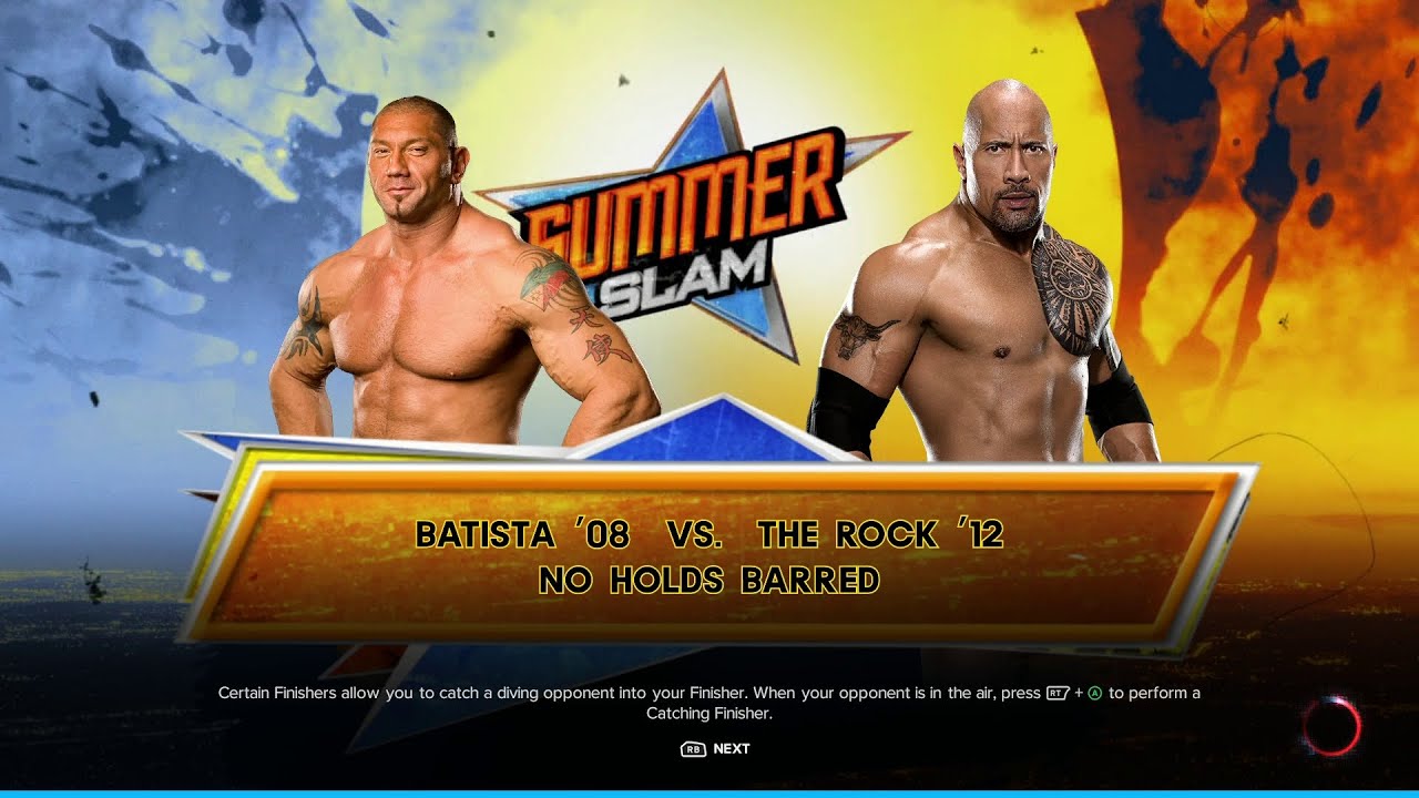WWE 2K23 Batista Vs The Rock