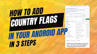 How to add Country Flags to your Android App - Step by Step to adding offline flags to your app screenshot 1
