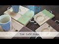 [DIY trays]  シンプルなカフェトレイの作り方