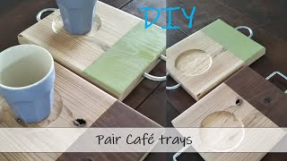 [DIY trays]  シンプルなカフェトレイの作り方