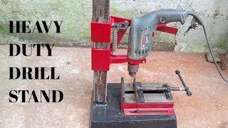 DIY DRILL STAND | DIY drill stand | how to make drill stand | homemade heavy duty drill stand