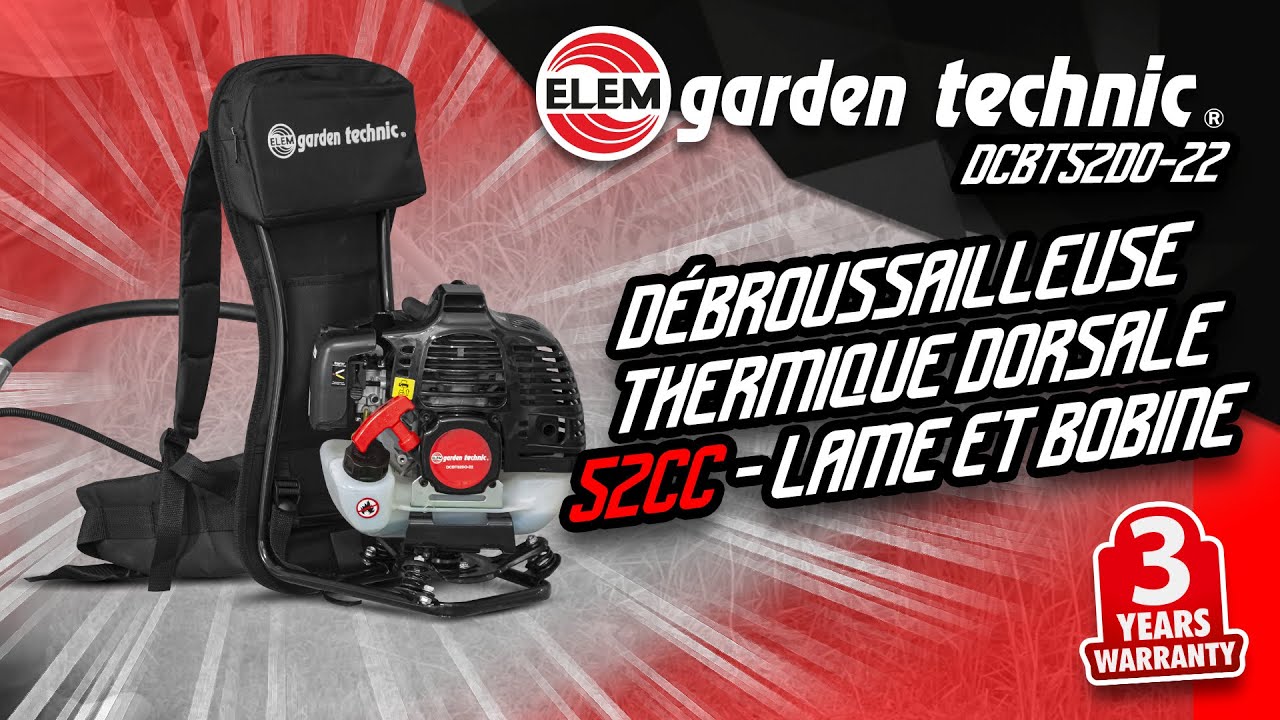 Aspirateur souffleur broyeur thermique 25.4CC - Elem Garden