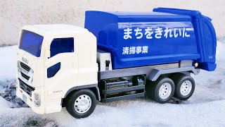 Unbox Junior Garbage Truck and Driving Test on the Wooden Slope ☆ Box full of Extra