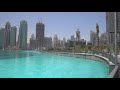 Фонтан возле Бурдж-Халифа днём. Fountain near Burj Khalifa at Day.
