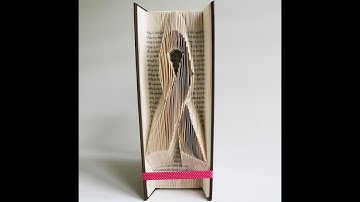 Book Folding Tutorial - Cancer Ribbon
