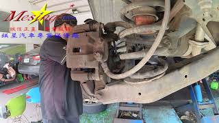 How to replace a rear wheel hub bearing HYUNDAI SANTA FE 2.2D CRDI 2010~2012 D4EB F5A51