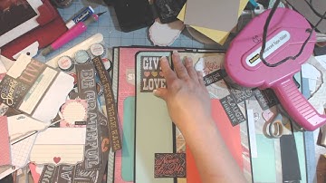 Scrapbook folder folio - Matting part 6 Final flip through