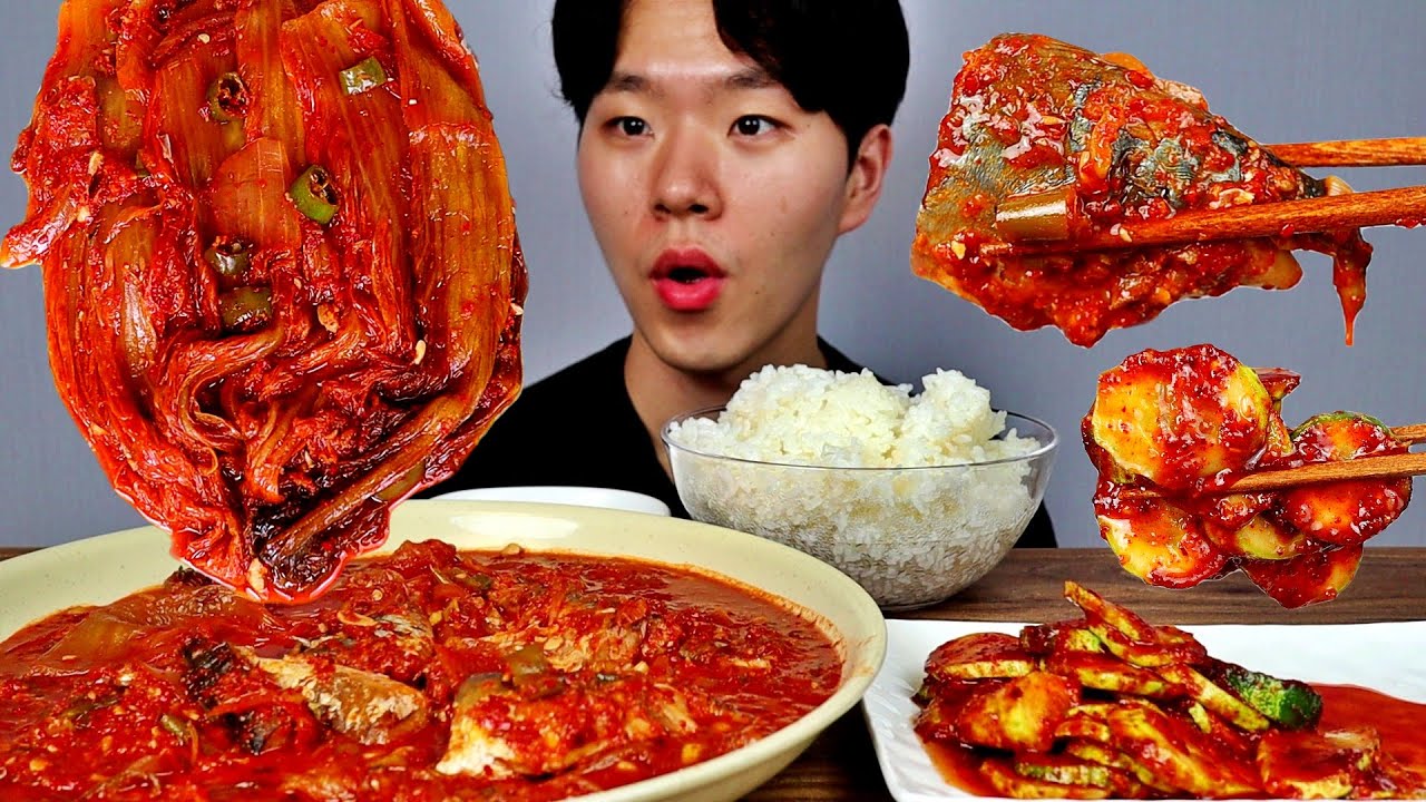 직접만든 고등어김치찜 오이무침 대접밥 정말 맛있습니다...! BRAISED MACKEREL AND KIMCHI RICE KOREAN FOOD ASMR MUKBANG