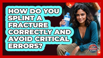 How Do You Splint A Fracture Correctly And Avoid Critical Errors? - Your Emergency Planner