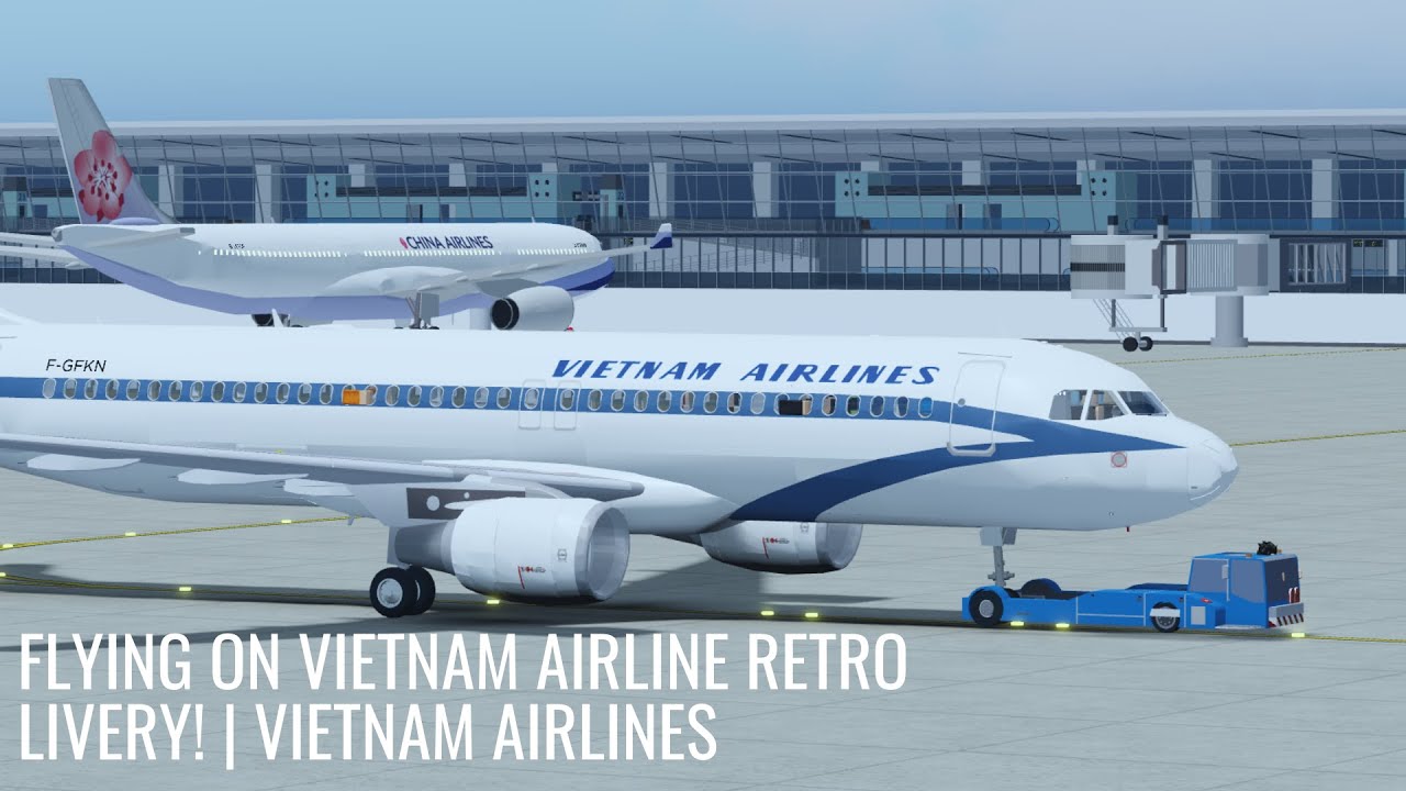 Flying On Vietnam Airline Retro Livery Vietnam Airlines Roblox Flight Youtube - roblox clothing for an airline