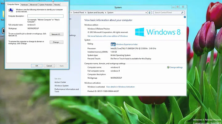 Windows 8 - How to Change the Computer Name