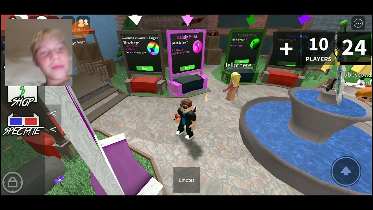 playing mm2😈(first vid ) - YouTube