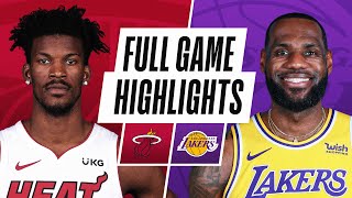 Heat At Lakers Full Game Highlights February 20 2021 Youtube