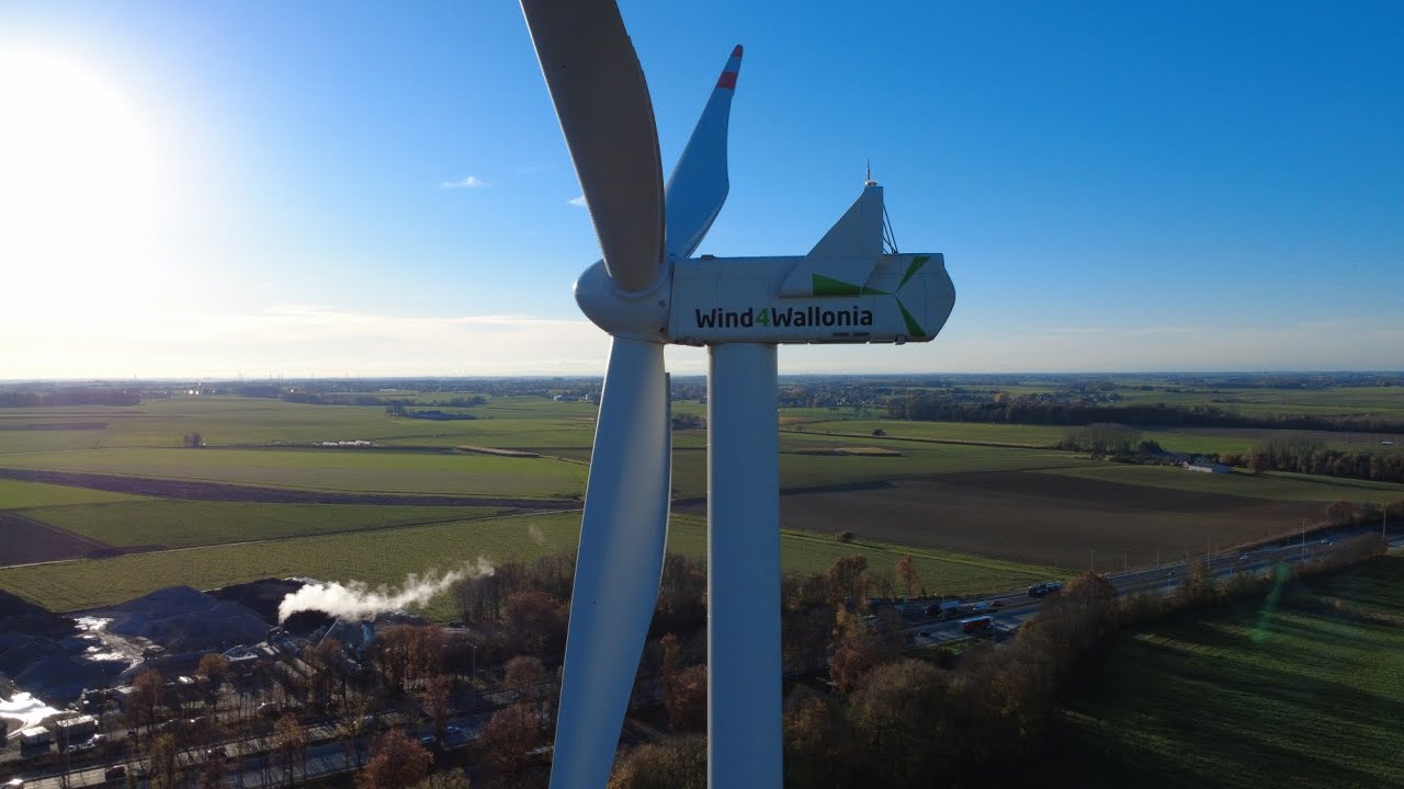 Compilation de vidéos de drônes sur des parcs éoliens en Belgique 🇧🇪 3.0
