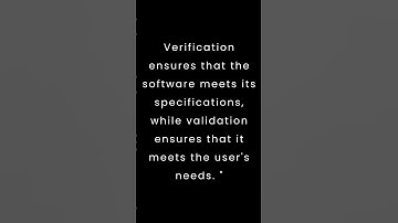 Verification vs Validation in Software Testing #sdet #qa #testengineer