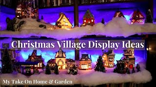 How To Build A Space Saving Christmas Village!!