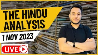 The Hindu Analysis 1 November 2023 | Daily Current Affairs and News Analysis UPSC IAS