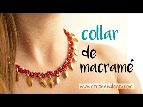 Cómo hacer un macramé. Nudo festón - YouTube