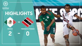 Mexico 2-0 Trinidad and Tobago | Concacaf Beach Soccer Championship