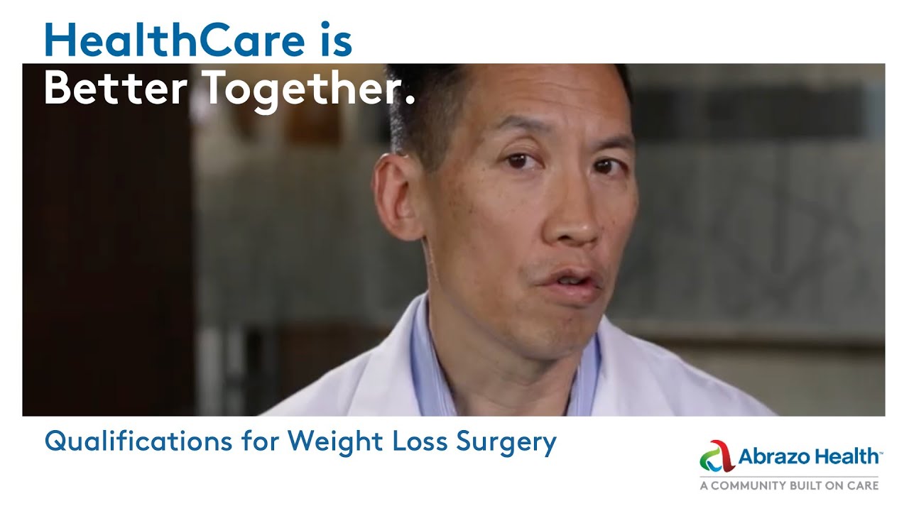 Qualifications for weight loss surgery YouTube
