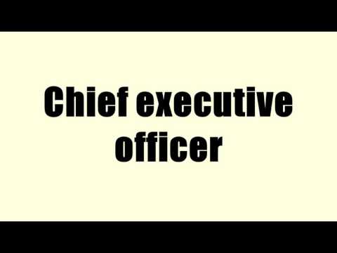 Chief executive officer