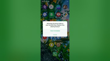 whatsapp business failed to start several times restore it by clearing history malayalam