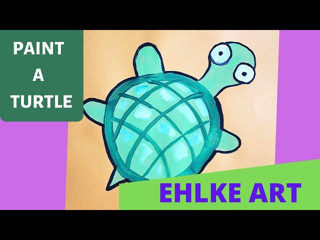 Easy & Fun Sea Turtle Tutorial for Kids! 