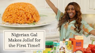 Nigerian Gal Makes Jollof Rice For The First Time!!! 