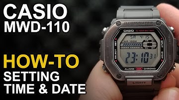 Casio MWD-110 - Setting Time and Date - Module 3517