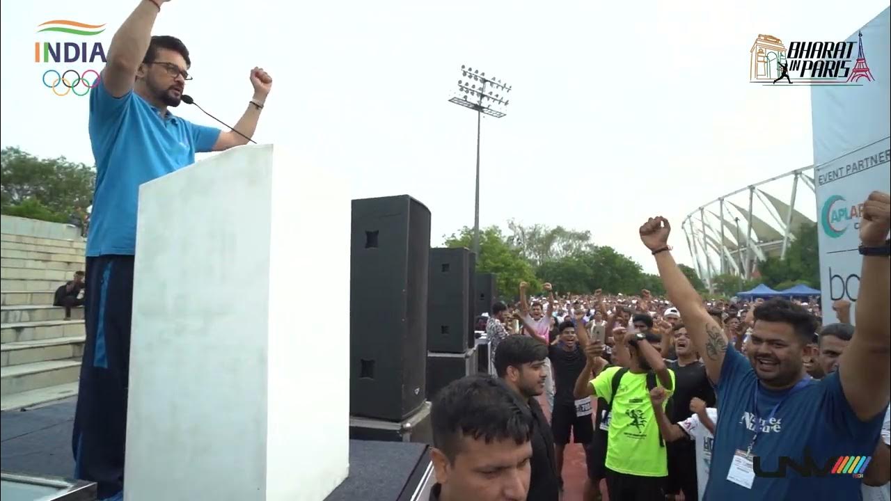 Indian Olympic Association Bharat in Paris 2024 Run YouTube