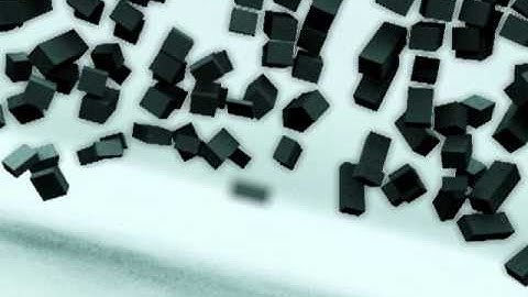 flying of cubes simualtion