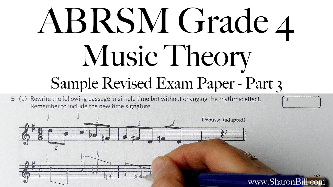 ABRSM Music Theory Grade 25 25 Sample Revised Exam Paper Part 25 with  Sharon Bill