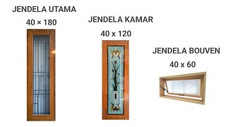 UKURAN JENDELA RUMAH YANG IDEAL UNTUK SETIAP RUANGAN