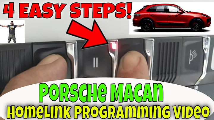 How to Program a Porsche Macan S HomeLink to Open the Garage Door