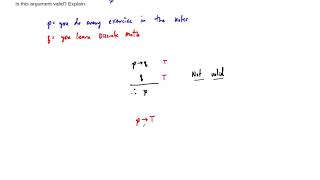 Example: An Invalid Argument Content